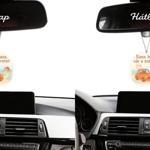 Egyedi autóillatosító � saját fényképpel vagy grafikával, Otthon & Életmód, Autó, Autós illatosító, Festett tárgyak, MESKA