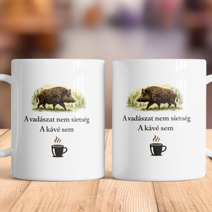 Vadászos bögre � A vadászat nem sietség, a kávé sem, Otthon & Életmód, Konyhafelszerelés, tálalás, Tálalás, Bögre & Csésze, Festett tárgyak, MESKA