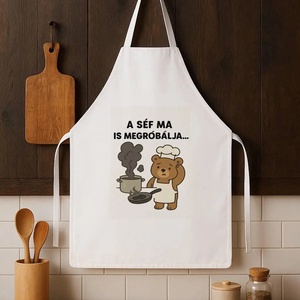 Humoros konyhai kötény � A séf ma is megpróbálja, Otthon & Életmód, Konyhafelszerelés, tálalás, Konyhai textil, Kötény, Festett tárgyak, MESKA