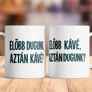 Reggeli páros bögre � páros kávés szett, Otthon & Életmód, Konyhafelszerelés, tálalás, Tálalás, Bögre & Csésze, Festett tárgyak, MESKA