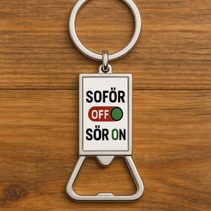Humoros alumínium sörnyitós kulcstartó � Sofőr OFF, Táska & Tok, Kulcstartó & Táskadísz, Kulcstartó, Festett tárgyak, MESKA