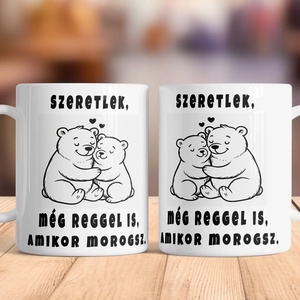Romantikus kávés bögre � Szeretlek reggel is, Otthon & Életmód, Konyhafelszerelés, tálalás, Tálalás, Bögre & Csésze, Festett tárgyak, MESKA