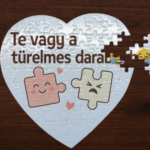 Szív alakú puzzle � Te vagy a türelmes darab � egyedi humoros ajándék, Játék & Sport, Puzzle, Hagyományos puzzle, , MESKA