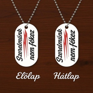 Motoros nyaklánc ajándék � Szerelmünk nem fékez! � egyedi stílusos kiegészítő, Ékszer, Nyaklánc, Medálos nyaklánc, Festett tárgyak, MESKA