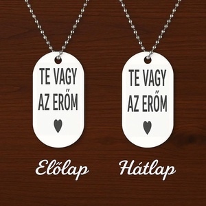Szerelmes nyaklánc ajándék � Te vagy az erőm, Ékszer, Nyaklánc, Medálos nyaklánc, Festett tárgyak, MESKA