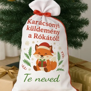 Karácsonyi küldemény mikulászsák � személyre szabható ünnepi ajándék, Karácsony, Mikulás, Mikulás zsák, , MESKA