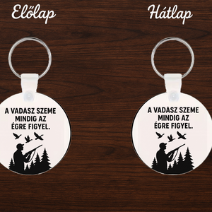 Vadász kulcstartó � egyedi névvel � szublimált MDF kulcstartó vadászoknak - Meska.hu