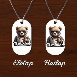 Egyedi testreszabható alumínium nyaklánc � saját felirattal vagy grafikával, Ékszer, Nyaklánc, Medálos nyaklánc, Festett tárgyak, MESKA