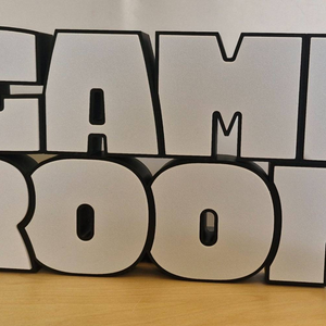 GAME ROOM 3D led világító felirat - otthon & életmód - lámpa - hangulatlámpa - Meska.hu