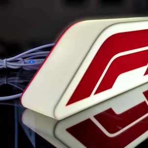 F1 3D led világító lightbox díszlámpa - otthon & életmód - lámpa - hangulatlámpa - Meska.hu