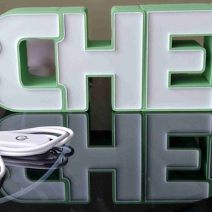 #CHEF 3D led világító felirat - otthon & életmód - lámpa - hangulatlámpa - Meska.hu