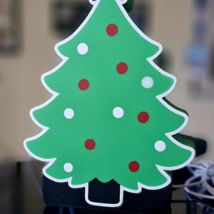 Karácsonyfa 3D led díszlámpa (lightbox) - karácsony - karácsonyi lakásdekoráció - karácsonyi lakásdíszek - Meska.hu