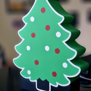 Karácsonyfa 3D led díszlámpa (lightbox) - karácsony - karácsonyi lakásdekoráció - karácsonyi lakásdíszek - Meska.hu