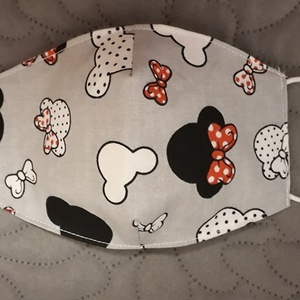 Minnie Mickey arcmaszk - többször használatos - két réteg tiszta pamut anyagból készült  - gyerek - gyerek - Meska.hu