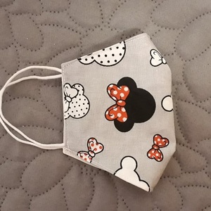 Minnie Mickey arcmaszk - többször használatos - két réteg tiszta pamut anyagból készült  - gyerek - gyerek - Meska.hu