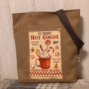 Forró csoki :) szatyor, vászontáska, ökotáska - táska & tok - bevásárlás & shopper táska - shopper, textiltáska, szatyor - Meska.hu