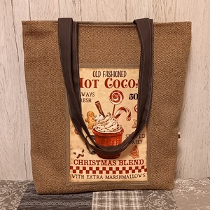 Forró csoki :) szatyor, vászontáska, ökotáska - táska & tok - bevásárlás & shopper táska - shopper, textiltáska, szatyor - Meska.hu
