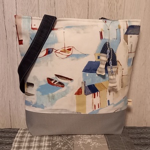 Halászfalu :) szatyor, ökotáska, válltáska - táska & tok - bevásárlás & shopper táska - shopper, textiltáska, szatyor - Meska.hu