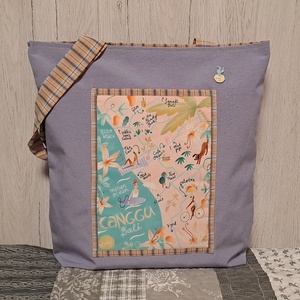 Trópusi nyaralás  :) szatyor, ökotáska, válltáska, Táska & Tok, Bevásárlás & Shopper táska, Shopper, textiltáska, szatyor, Varrás, MESKA