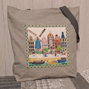 Irány Hollandia! :) szatyor, ökotáska, válltáska - táska & tok - bevásárlás & shopper táska - shopper, textiltáska, szatyor - Meska.hu