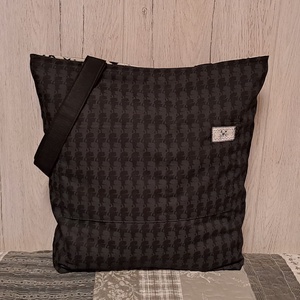 Fekete-fehér :) kifordítom-befordítom szatyor, ökotáska, válltáska - táska & tok - bevásárlás & shopper táska - shopper, textiltáska, szatyor - Meska.hu