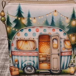 Lakókocsi :) neszesszer/sminktáska/betéttartó - táska & tok - neszesszer - Meska.hu