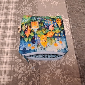 Színes házikók :) neszesszer/sminktáska/betéttartó - táska & tok - neszesszer - Meska.hu