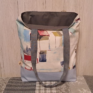 Halászfalu :) szatyor, vászontáska, ökotáska - táska & tok - bevásárlás & shopper táska - shopper, textiltáska, szatyor - Meska.hu