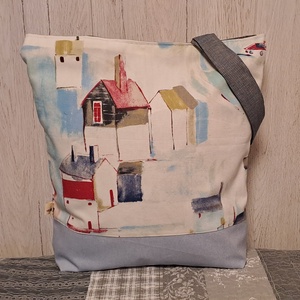 Halászfalu :) szatyor, vászontáska, ökotáska - táska & tok - bevásárlás & shopper táska - shopper, textiltáska, szatyor - Meska.hu