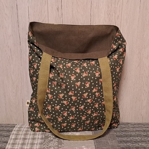 Virágos hangulat :) kifordítom-befordítom szatyor, ökotáska, válltáska - táska & tok - bevásárlás & shopper táska - shopper, textiltáska, szatyor - Meska.hu