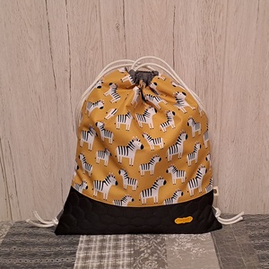 Zebrák :) - hátiszatyor, tornazsák, gymbag - táska & tok - hátizsák - tornazsák, gymbag - Meska.hu