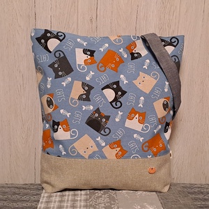 Mókás cicák :) szatyor, ökotáska, válltáska - Meska.hu