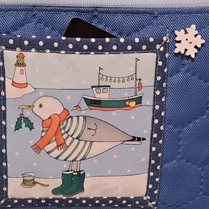 Téli tengerpart  :) neszesszer/sminktáska/irattartó - táska & tok - neszesszer - Meska.hu