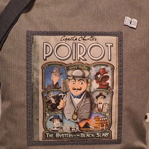 Újra Poirot  :) szatyor, ökotáska, válltáska - táska & tok - bevásárlás & shopper táska - shopper, textiltáska, szatyor - Meska.hu
