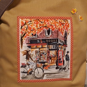 Őszi színek  :) szatyor, ökotáska, válltáska - táska & tok - bevásárlás & shopper táska - shopper, textiltáska, szatyor - Meska.hu