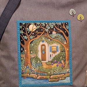 Éjszakai kert :) szatyor, ökotáska, válltáska - táska & tok - bevásárlás & shopper táska - shopper, textiltáska, szatyor - Meska.hu