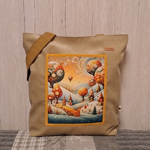 Narancsos tél  :) szatyor, ökotáska, válltáska - Meska.hu