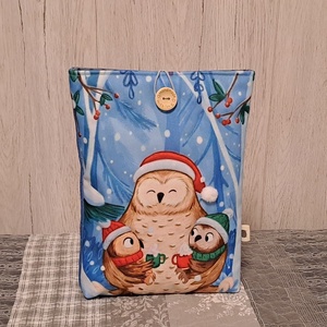 Bagolycsalád :) könyvtasak, könyvtok, tablet tok, Táska & Tok, Ebook & Tablet tok, Varrás, MESKA