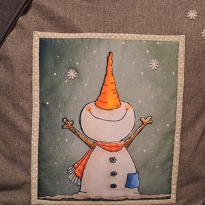 Legyen hó :) szatyor, ökotáska, válltáska - táska & tok - bevásárlás & shopper táska - shopper, textiltáska, szatyor - Meska.hu