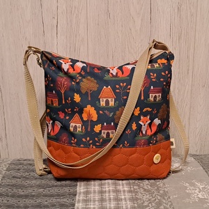 Őszi motívumok :) variálható válltáska/hátizsák/crossbody táska - Meska.hu