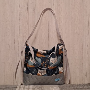 Sálas cicák :) variálható válltáska/hátizsák/crossbody táska - táska & tok - variálható táska - Meska.hu