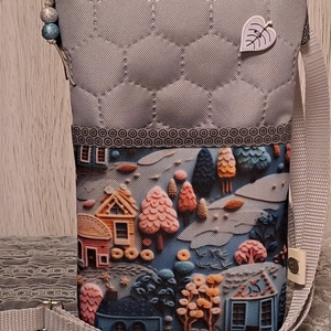 Marcipán házikók :) kistáska/mobiltartó/övtáska - táska & tok - kézitáska & válltáska - vállon átvethető táska - Meska.hu