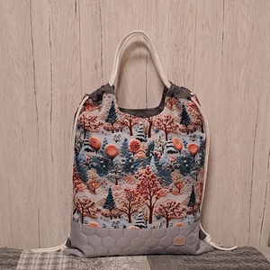 Hímzett hatás :) - hátiszatyor, tornazsák, gymbag, Táska & Tok, Hátizsák, Tornazsák, Gymbag, Varrás, MESKA