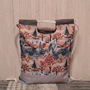 Hímzett hatás :) - hátiszatyor, tornazsák, gymbag - táska & tok - hátizsák - tornazsák, gymbag - Meska.hu