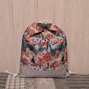 Hímzett hatás :) - hátiszatyor, tornazsák, gymbag - táska & tok - hátizsák - tornazsák, gymbag - Meska.hu