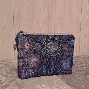 Lila-türkiz  :) neszesszer/sminktáska/irattartó - Meska.hu