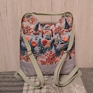 Hímzett hatás :) variálható válltáska/hátizsák/crossbody táska - táska & tok - variálható táska - Meska.hu
