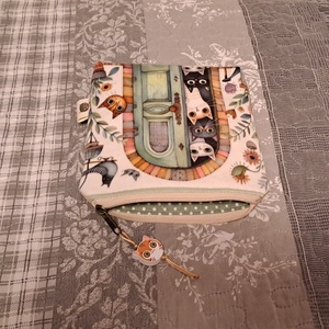 Kíváncsi cicák :) neszesszer/sminktáska/betéttartó - táska & tok - neszesszer - Meska.hu