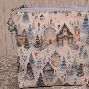 Téli táj :) neszesszer/sminktáska/betéttartó - Meska.hu