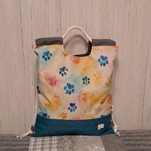 Tappancsnyomok :) - hátiszatyor, tornazsák, gymbag - Meska.hu